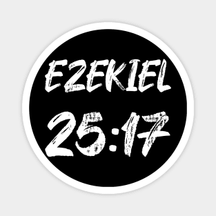 Ezekiel 25:17 Text Typography Magnet